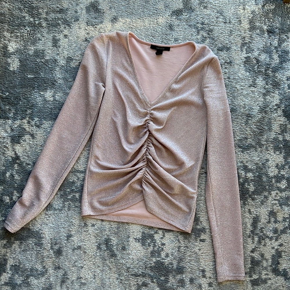 Pink sparkly top